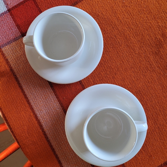 Vintage Italian coffee cup 80s new wave print mugs set x2 - Picture 3 of 7